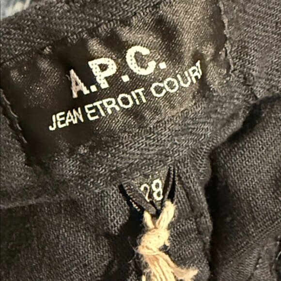 A.P.C. Jean Etroit Court Dark Skinny Jeans Size 28 - Picture 10 of 10